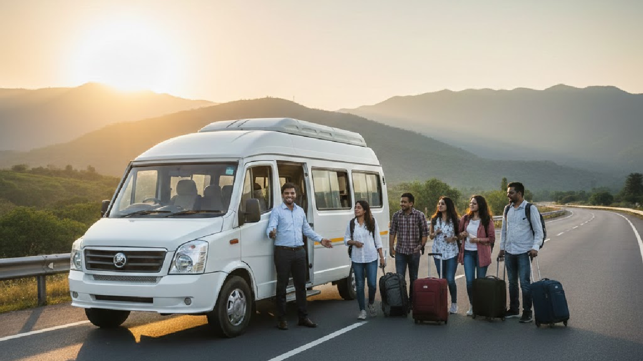 Tempo traveller for group travel